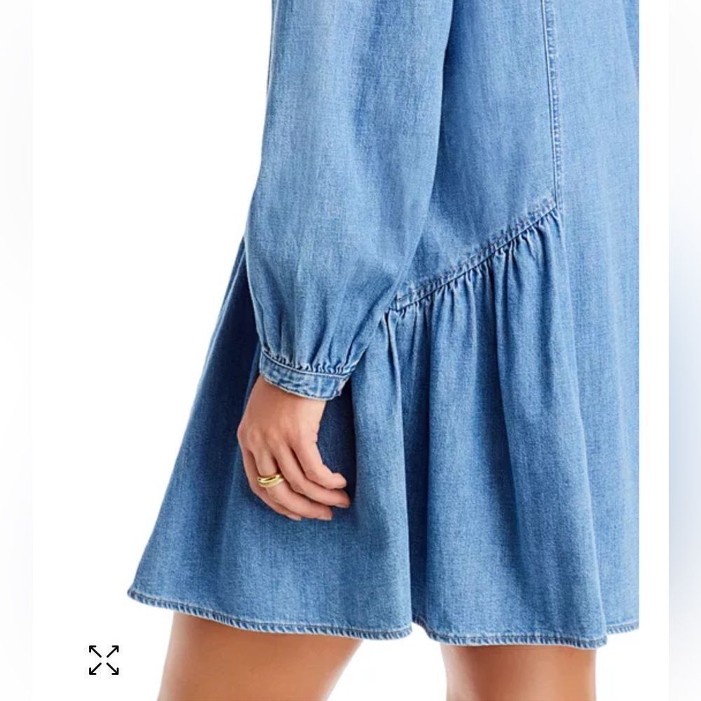 NEW Veronica Beard Chaia Denim Dress Iceberg Size 10 - Picture 4 of 13